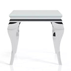 Table d'appoint à plateau en verre Glam