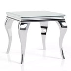 Table d'appoint à plateau en verre Glam