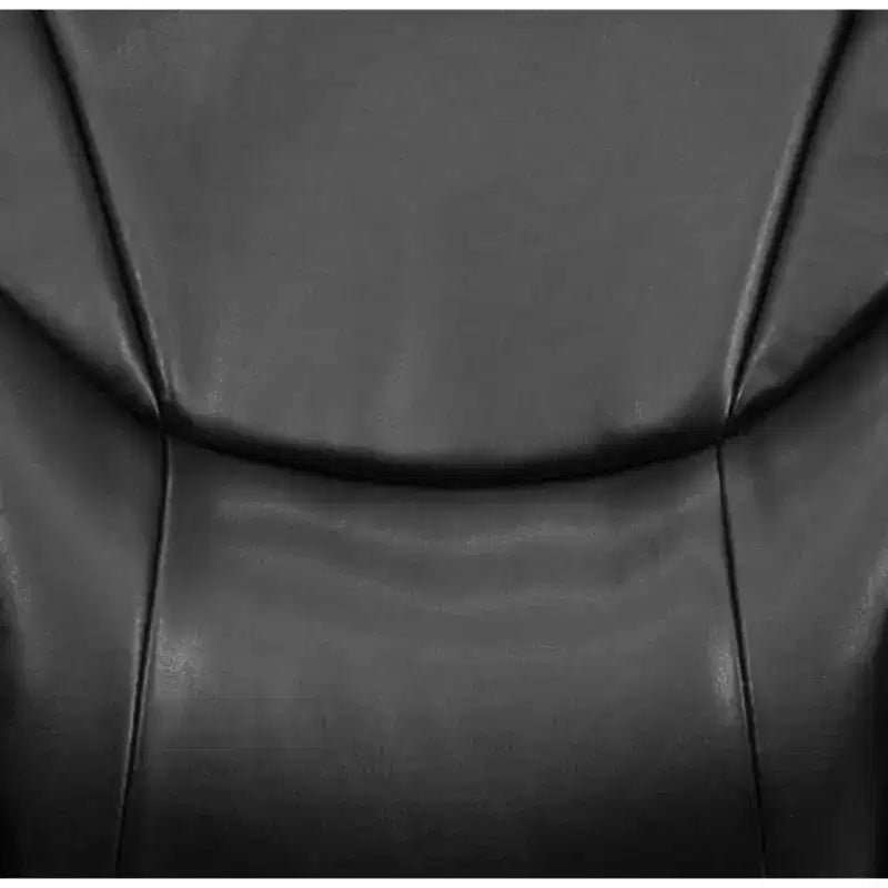 Fauteuil de bureau ergonomique de direction en LeatherSoft à dossier haut avec accoudoirs