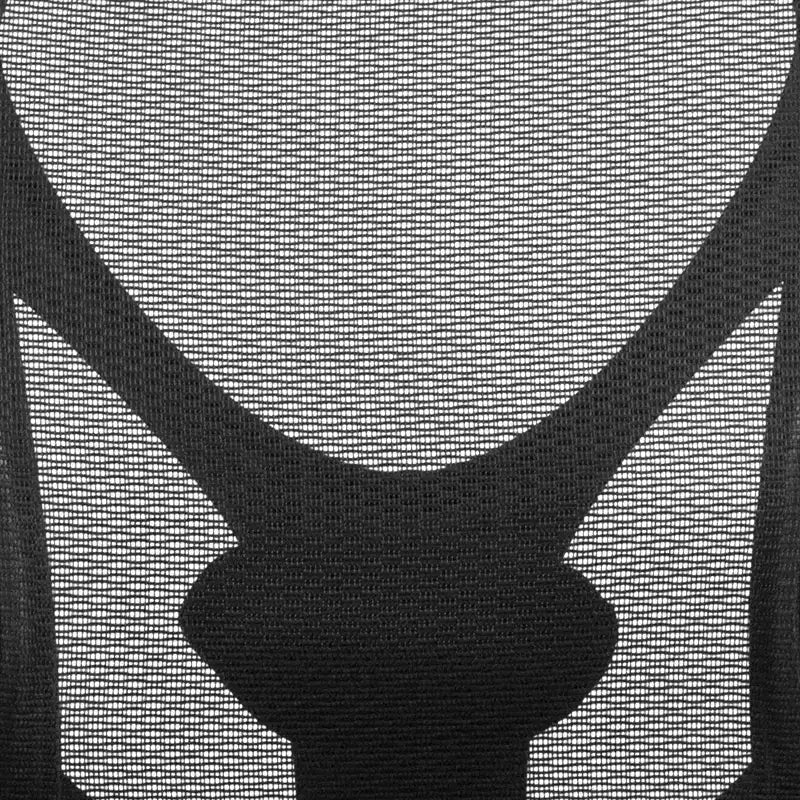 Chaise de bureau ergonomique en maille noire grande taille, dossier réglable en hauteur, supporte 180 kg