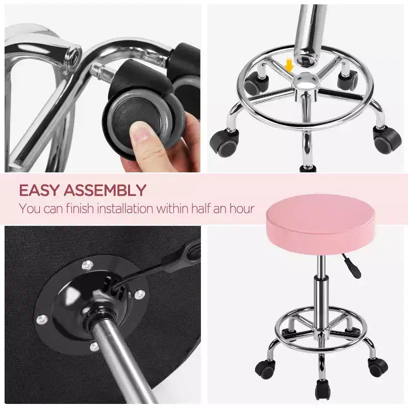 Tabourets pivotants réglables à roulettes pour usage médical/tatouage/dentaire/esthétique/massage/spa/dessin technique