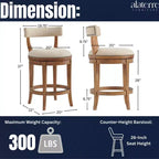 Tabouret de bar pivotant hauteur comptoir